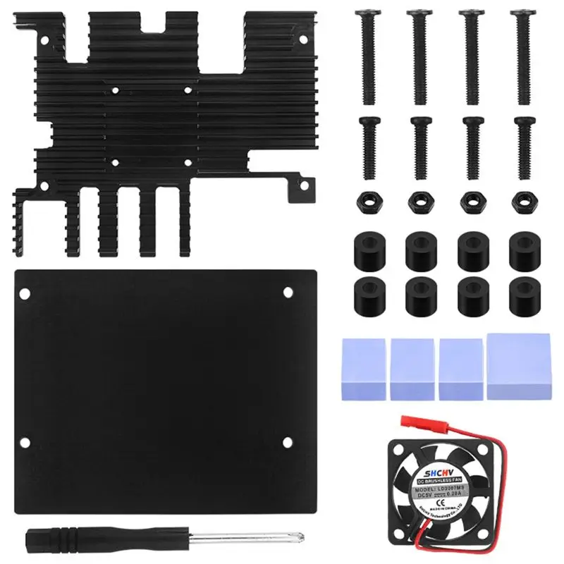 J1UL1N Aluminiumgehäuse für Orange Pi 5 Plus, aktiver und passiver – Bild 3