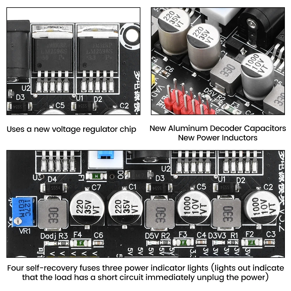 LM2596 DC7-25V zu DC3.3V/5V Einstellbares Step-Down-Modul, Geregeltes – Bild 5
