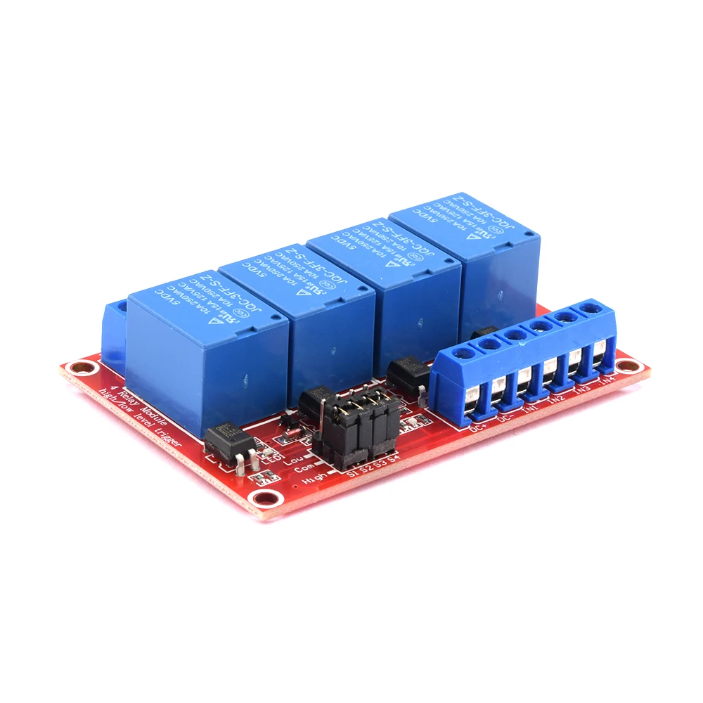 4-Kanal-Relaisplatine DC 5 V 12 V 24 V 4-Kanal-Relaismodul – Bild 3