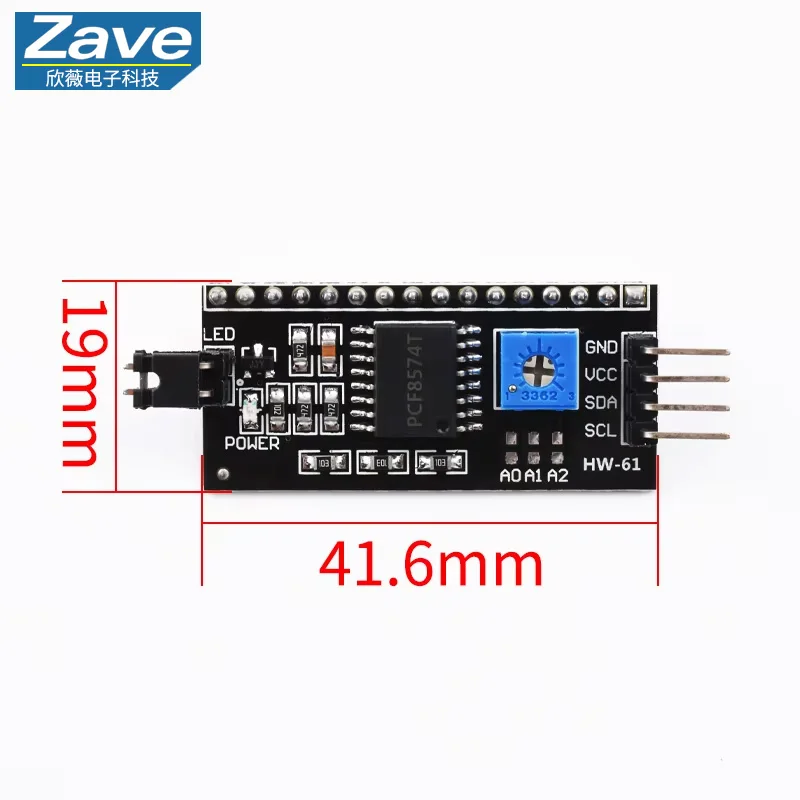 LCD1602 1602A LCD-Anzeigemodul 16x2 Zeichen Blau Gelb Grün Grau – Bild 3