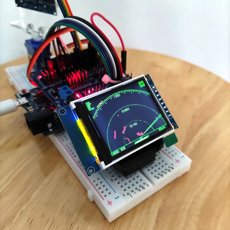 Arduino Analog Radar Ultraschall Simulation Radar DIY Ornament – Bild 4