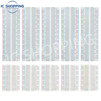 MB102 Steckplatinen-Set inklusive 5 Stück 830 Punkte 5 Stück 400 Punkte lötfreie Steckplatinen (10 Stück)