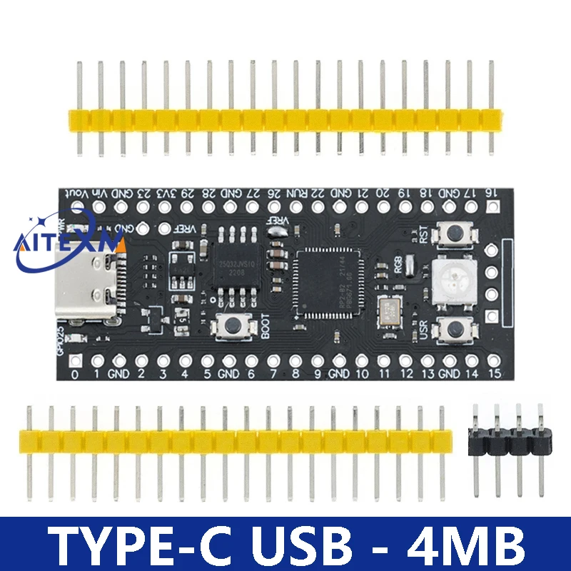 Raspberry Pi Pico Board RP2040 TYPE-C / MICRO Dual-Core 264 KB ARM Low-Power-Mikrocomputer