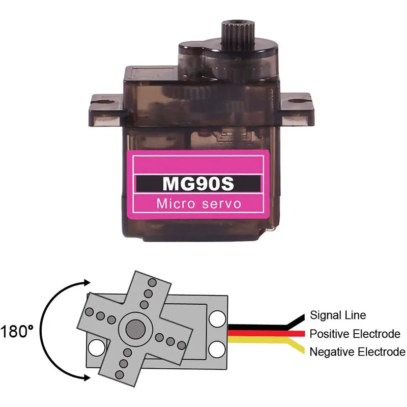 MG90S Servo 9g 5/10/20/50 Stück Ganzmetallgetriebe 9g SG90 Verbesserte – Bild 6