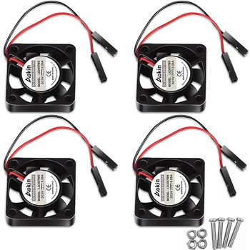 3007 Lüfter für Raspberry Pi 5 Kühler Pi Bürstenloser Kühlgehäuselüfter 30 mm 1,18 Zoll 3,3 V 5 V DC (4 Stück)