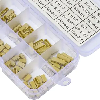 1 mm JST SH1.0 SMT-Stiftleiste - rechtwinkliger 2-12-poliger Steckverbindersatz SH1.0-SMT-R/A für Elektronik