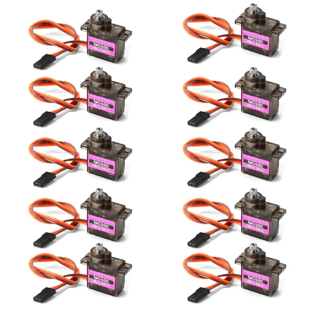 MG90S Servo 1/4/10 Stück Metallgetriebe Digital 9g Servo für RC Hubschrauber Flugzeug Boot Auto RC Roboter