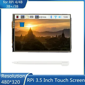 Raspberry Pi 3,5 Zoll Touchscreen 480*320 LCD SPI GPIO Display für Raspberry Pi 4 4B 3B+ 3B Optionaler