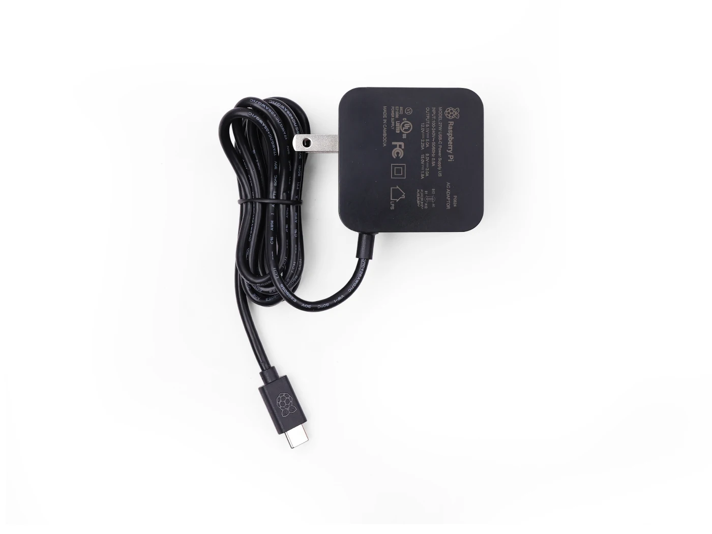 Raspberry Pi 5 27W USB-C Typ C PD Netzteil, 5,1V, 5A US EU Stecker – Bild 4