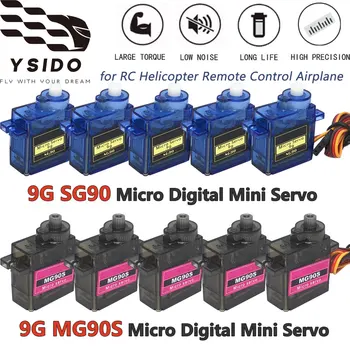 SG90 MG90S 9G Micro Digital Mini Servo 180/360 Grad für RC Hubschrauber flugzeug Drone Roboter Arm Mini Auto