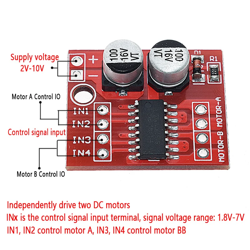 L298n Treiber platinen modul l298n Schrittmotor Smart Car Roboter – Bild 4