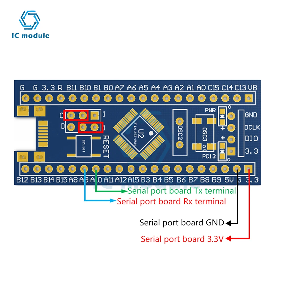 STM32F103C8T6 STM32 Minimum System Development Board Learning Core – Bild 4