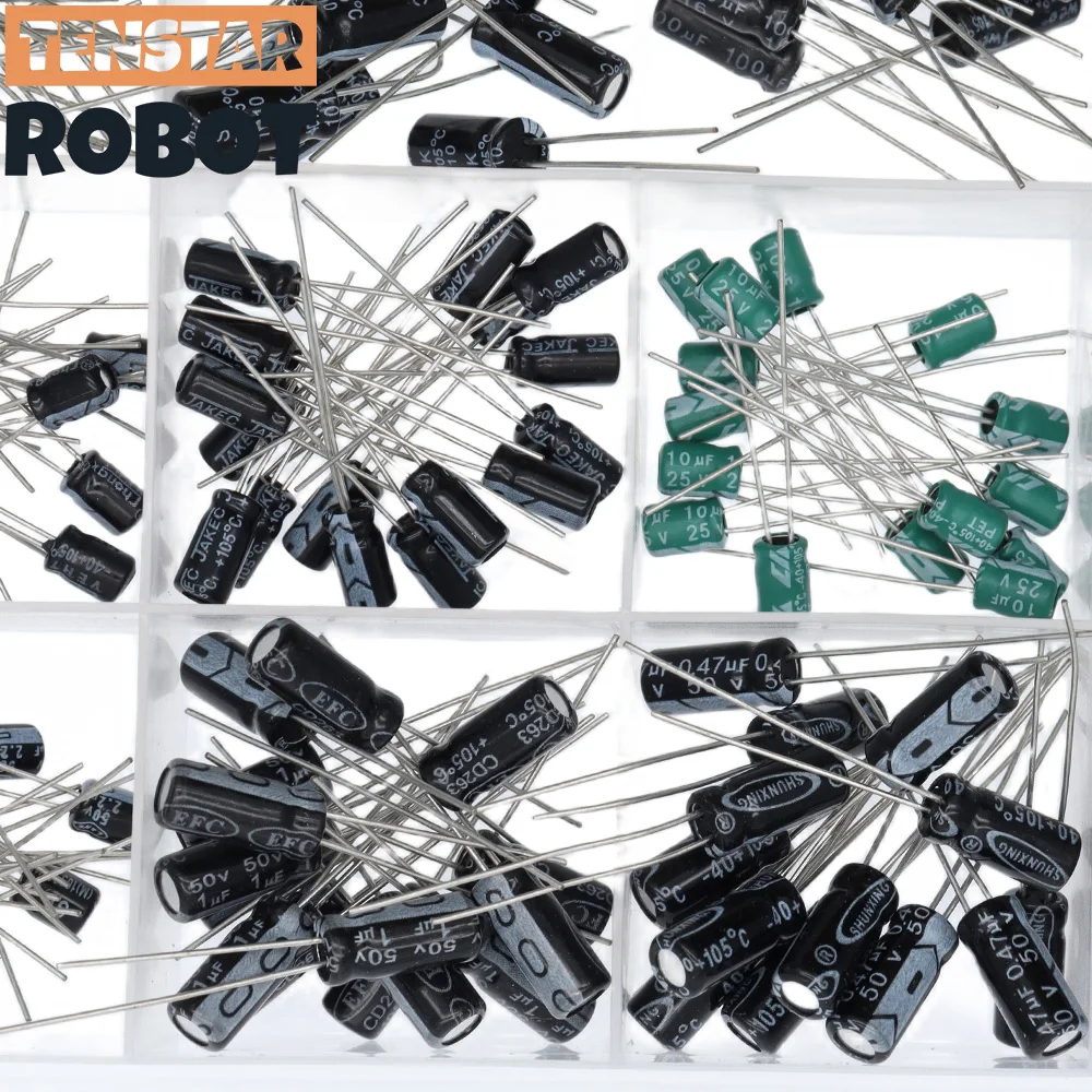 Radial kondensatoren eingestellt 15 Werte 10V 16V 25V 50V (200 Stück) – Bild 3