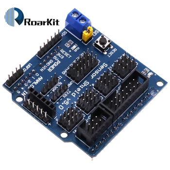V 5,0 Sensor Schild V5 Expansion Board für Arduino UNO R3 Elektronische Bausteine Roboter Zubehör