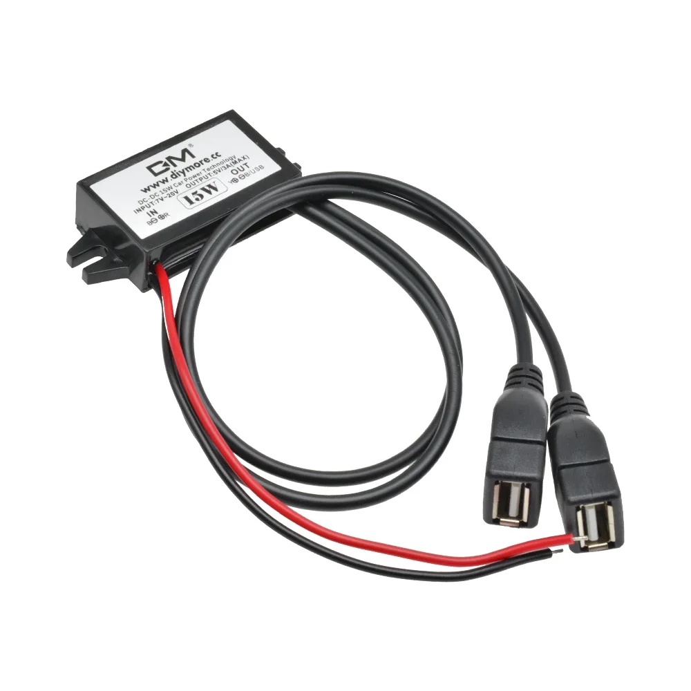10W 15W 24W 12V auf 5V 2A 3A DC-DC Step Down Buck Converter Netzteil – Bild 3