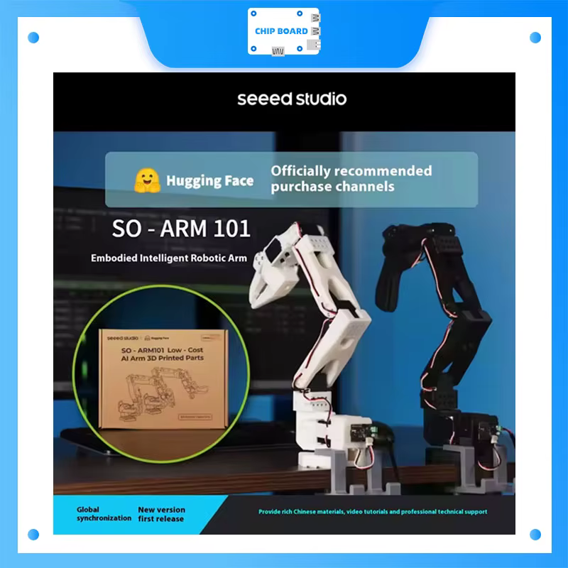 SO-ARM101 ist ein wirtschaftliches KI-fähiges Roboterarm-Servokit für den Einsatz mit LeRobot