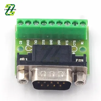 DB9 Stecker und Buchse, Adapter, Schraubklemme, 9-polig, 9-Loch, RS232, RS485-Konvertierungsplatine