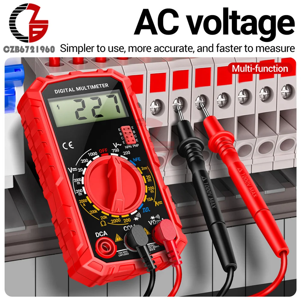 1999 Zählungen LED Digital Multimeter AC/DC Spannungs strom tester – Bild 3