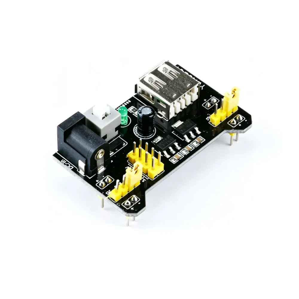 MB102 Stromversorgungsmodul DC-Spannungsreglermodul Weißes Breadboard Spezielles Stromversorgungsmodul 3,3V 5V