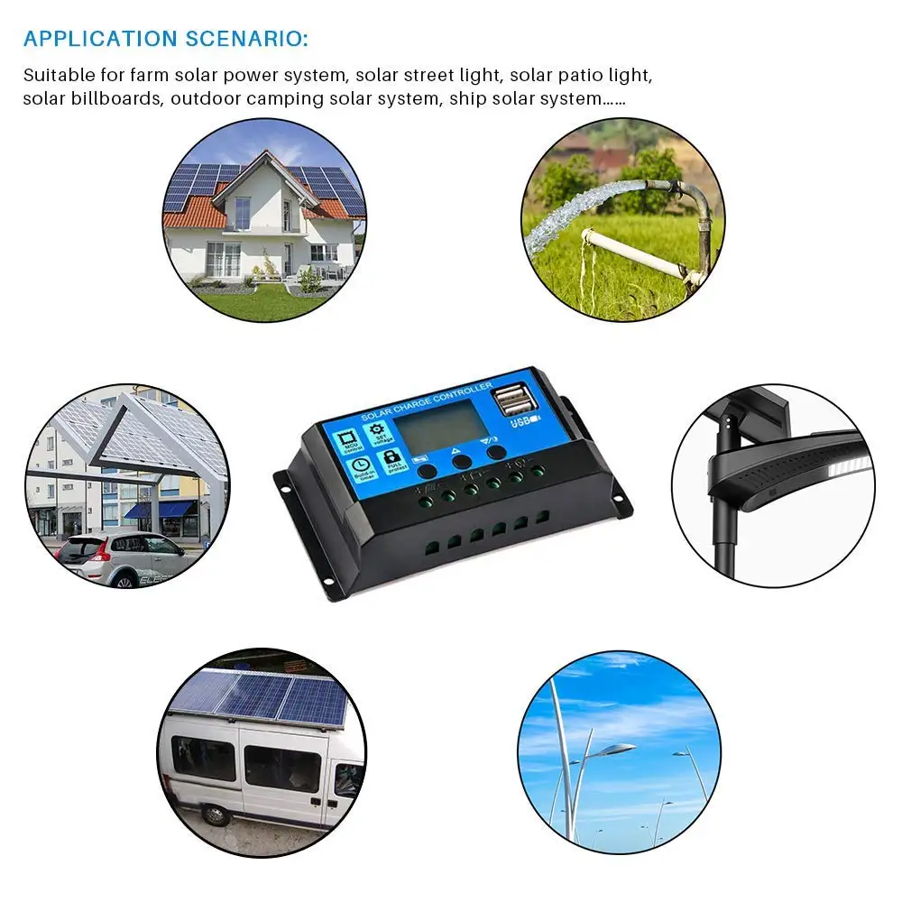Solarpanel-Laderegler, 12 V, 24 V, PWM, MPPT, 10 A, 20 A, 30 A – Bild 6