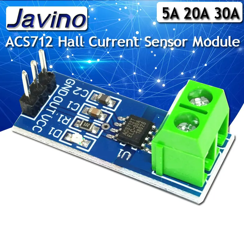 5A 20A 30A Hall-Stromsensor-Modul ACS712-Modul für Arduino ACS712TELC- 5A/20A/30A