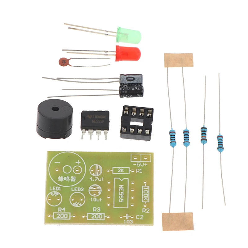 DIY Lötübungsset: NE555 mit LED-Blinker & Signalgenerator-Schaltung – Bild 2