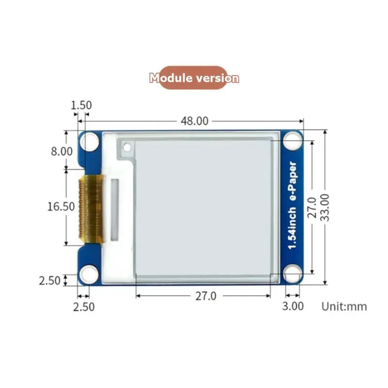 LA-SPI E-Ink E-Paper-Bildschirm-Anzeigemodul 1,54 Zoll für Arduino – Bild 6