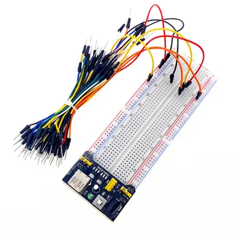 3,3 V/5V mb102 Steck brett Leistungs modul MB-102 Punkte löt freier Prototyp Brot brett Kit 65 flexible