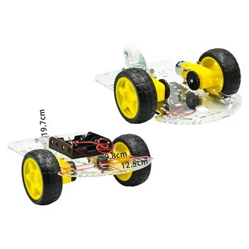Vermeidung - Tracking Motor Smart Roboter Auto Chassis Kit Geschwindigkeit Encoder Batterie Box 2WD