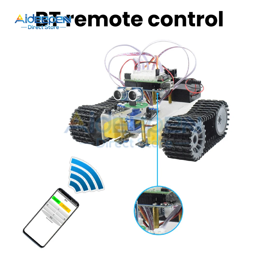 Intelligenter Roboter-Bausatz mit Ultraschall-Hinderniserkennung – Bild 4