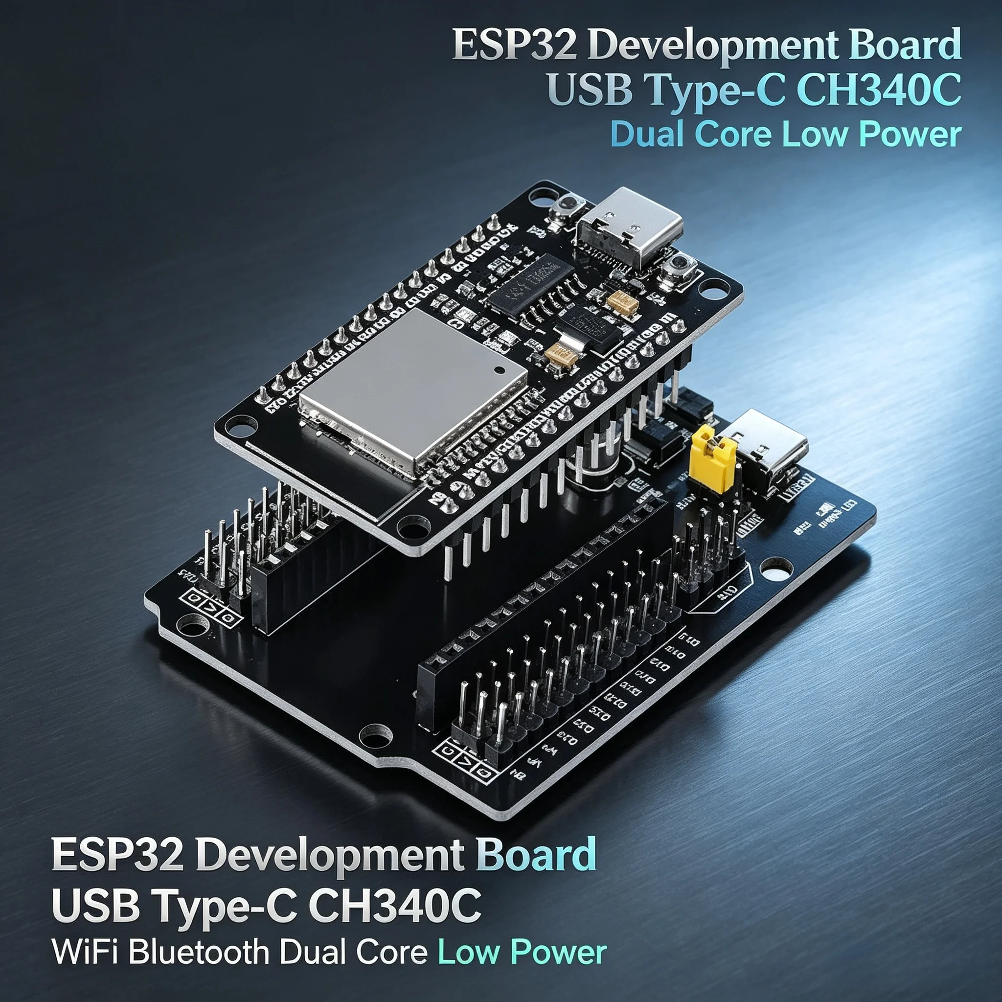 ESP32 Entwicklungsboard USB Typ-C CH340C Chip WiFi Bluetooth Dual-Core – Bild 2