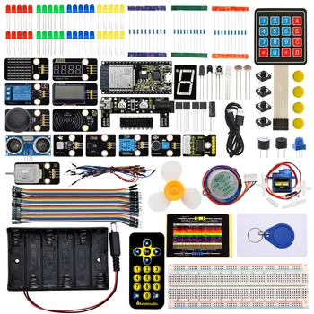 KEYESTUDIO ESP32 Basic Learning Kit Elektronische Komponenten Sensoren Module für Arduino Essential Starter