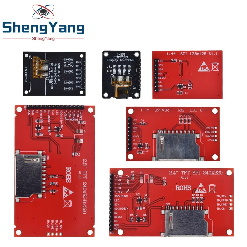 TFT Display 0,96/1,3/1,44/1,77/1,8/2,0/2,4/2,8 zoll IPS 7P SPI HD 65K – Bild 4
