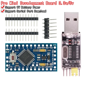 Pro mini 3,3 mini 3,3 v/8 m 5v/16m atmega328 atmega328p-au v/8mhz 5v/16mhz für arduino treiber ch340g pl2303