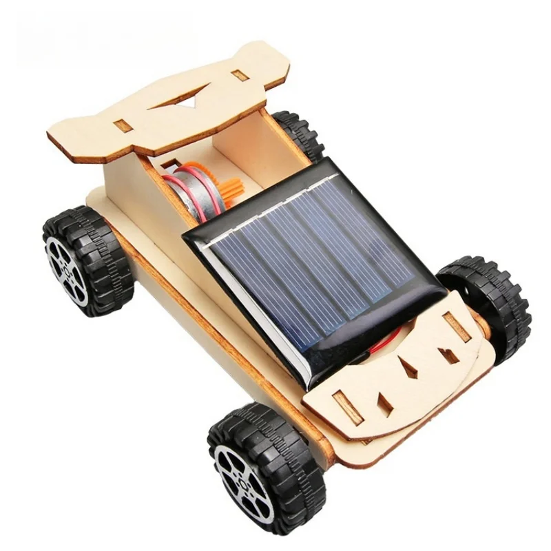 Solarbetriebenes Automodellbausatz - Lernspielzeug für Kinder, wissenschaftliches Experimentierspielset