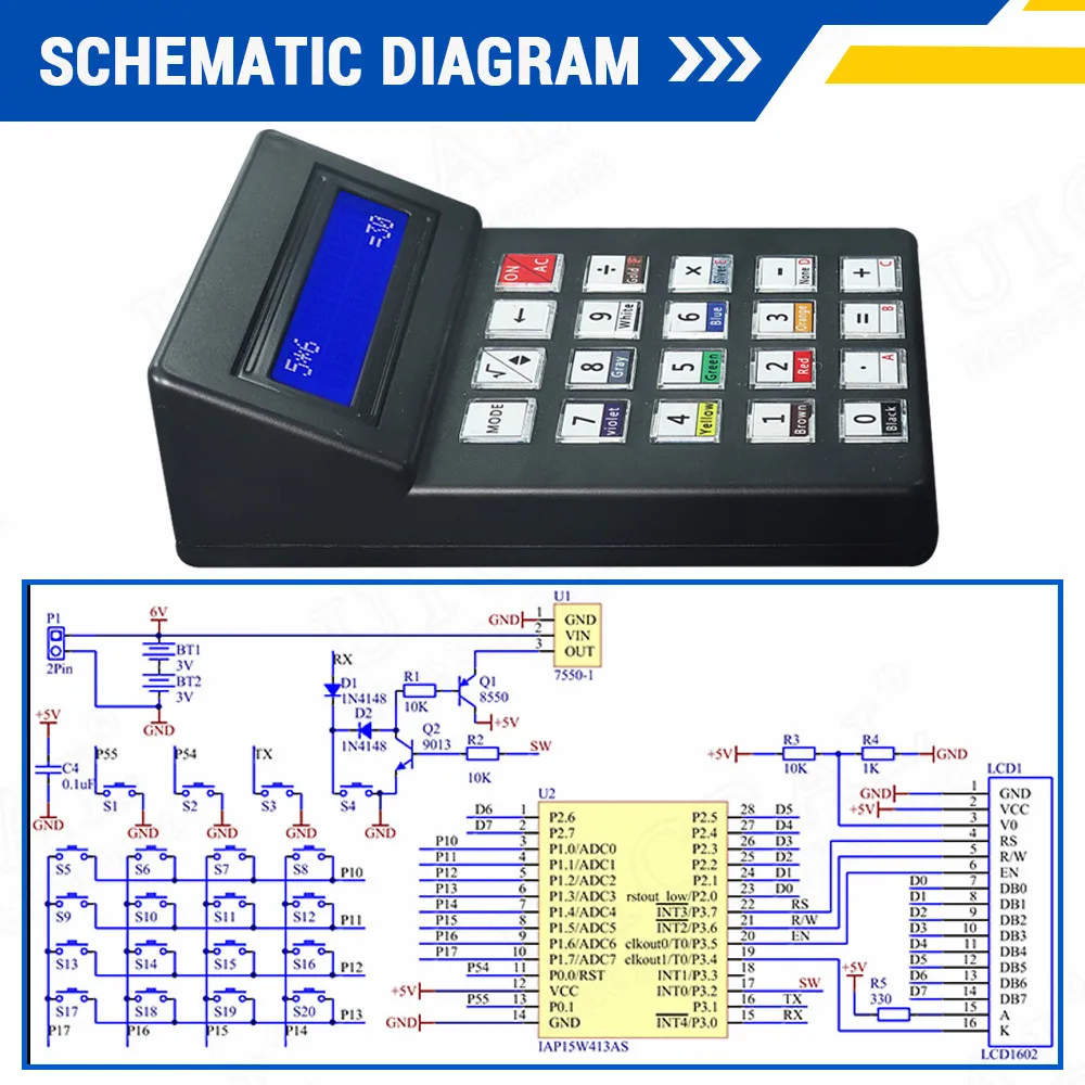 DIY-Rechner zur Herstellung elektronischer Bausatz MCU Löten Training – Bild 3