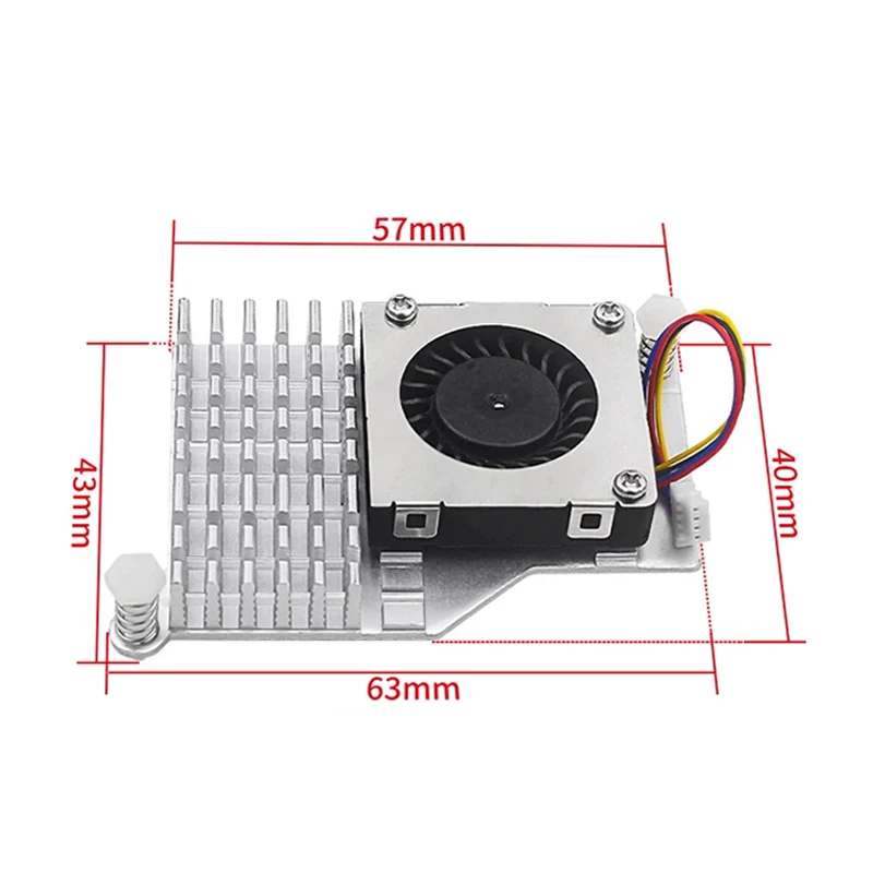 Raspberry Pi 5 Aktiver Kühler, Kupfer- oder Aluminium-Kühlkörper – Bild 2
