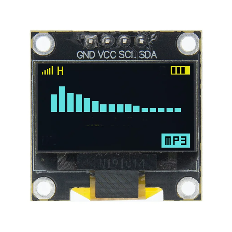 0,96 Zoll OLED 128x64 I2C IIC SSD1306 Weiß Blau Gelb LCD LED Display Modul 3,3V 5V für Arduino Raspberry Pi