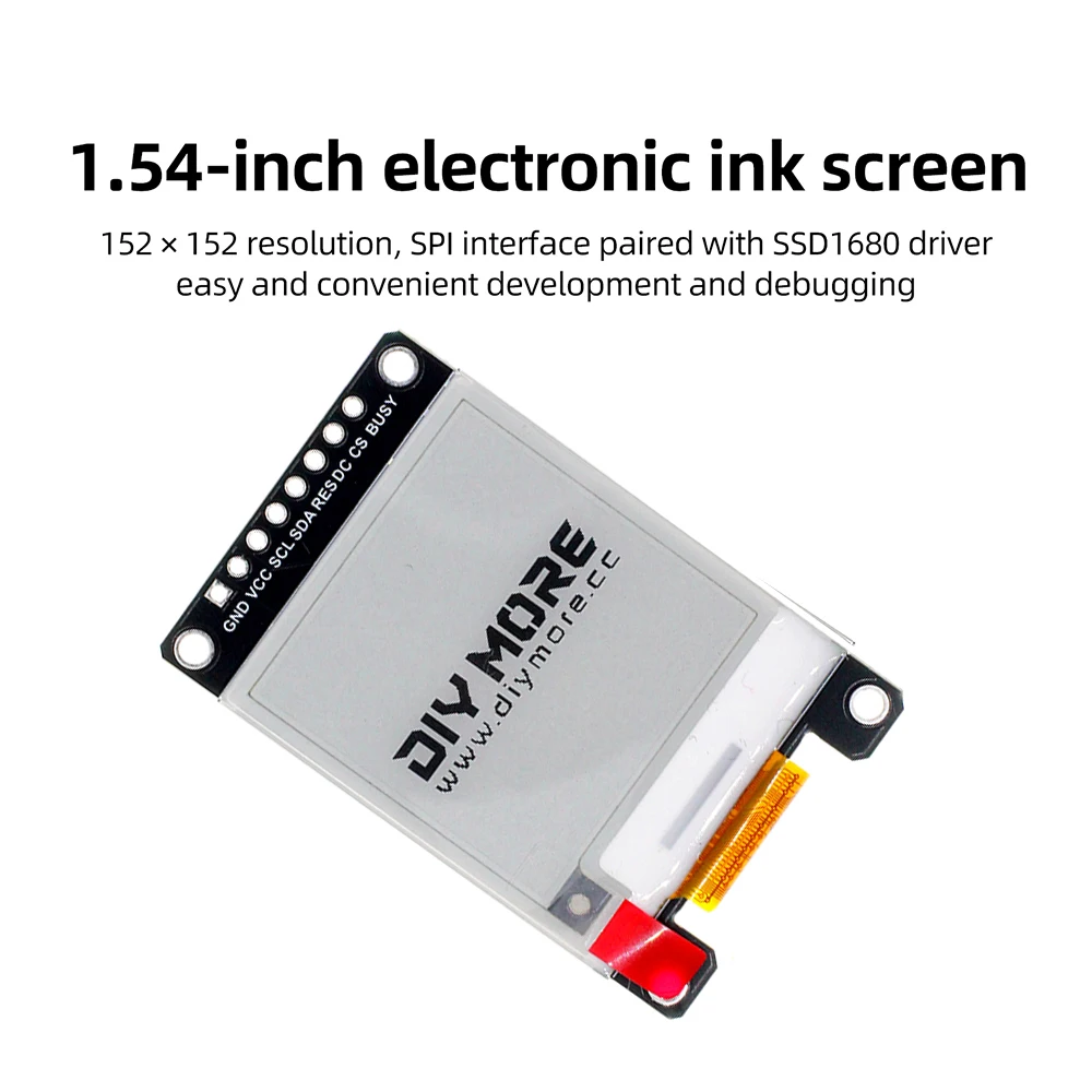 1,54 Zoll E-Paper-Displaymodul 152x152 SPI SSD1680 E-Ink-Bildschirm – Bild 2