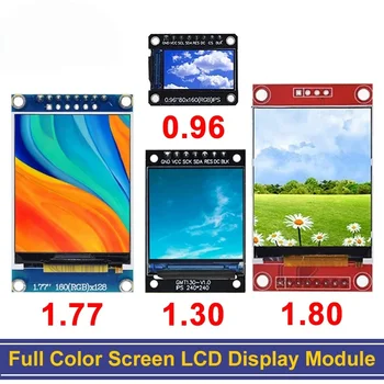TFT-Display 0,96/1,3/1,44/1,8/2,4/2,8/3,5 Zoll TFT Vollfarbiger Bildschirm LCD-Modul ST7735 ILI9341