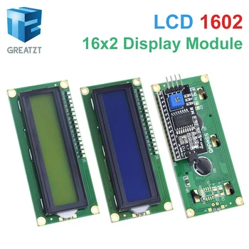 LCD1602 1602 LCD-Modul Blau/Gelb Grüner Bildschirm 16x2 Zeichen LCD-Display PCF8574T PCF8574 IIC