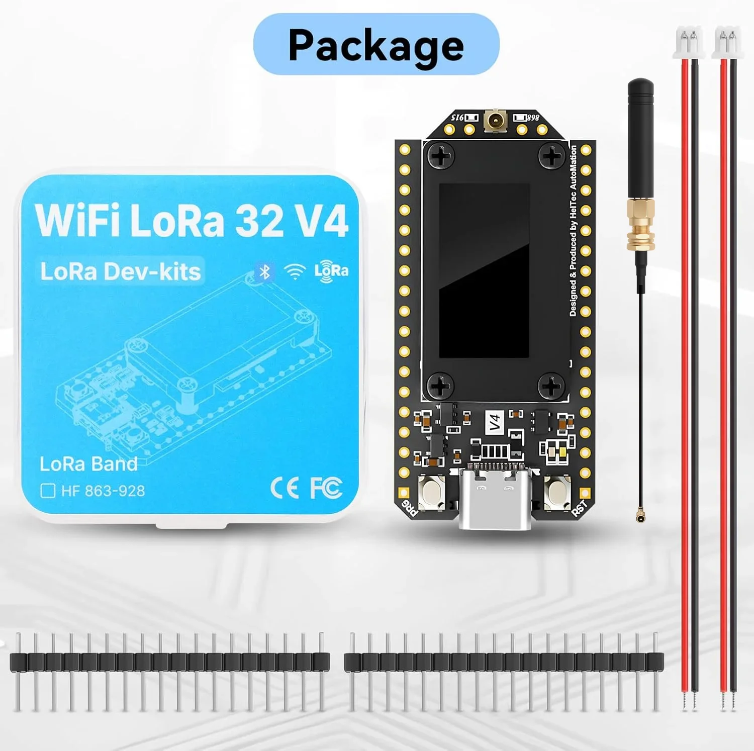 Heltec V4 ESP32 Entwicklungsboard Verbessertes ESP32-S3 SX1262 – Bild 6