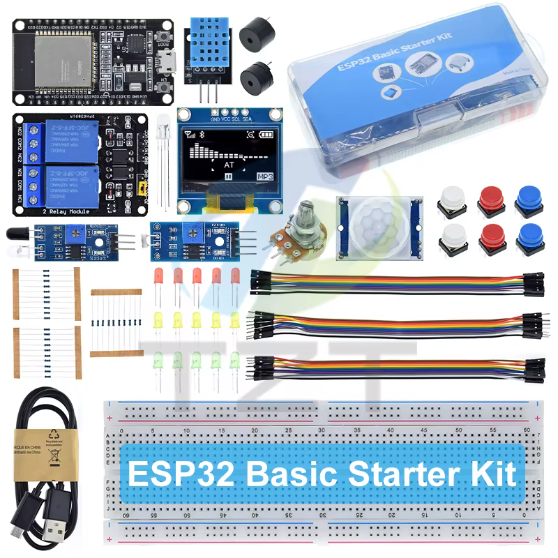 Basic Starter Kit für ESP32 ESP-32S WIFI Development Board für Arduino Project Learning Kit mit Tutorials