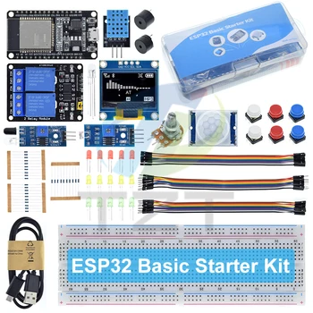 Basic Starter Kit für ESP32 ESP-32S WIFI Development Board für Arduino Project Learning Kit mit Tutorials