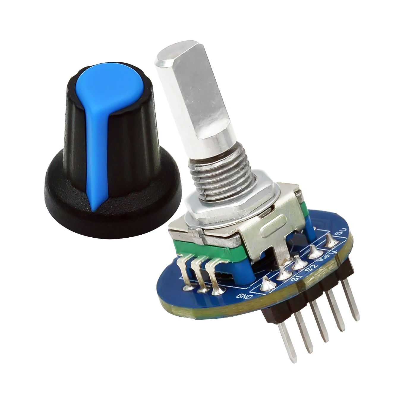 360-Grad-Drehgebermodul Drehpotentiometer Analoges Knopfmodul – Bild 3