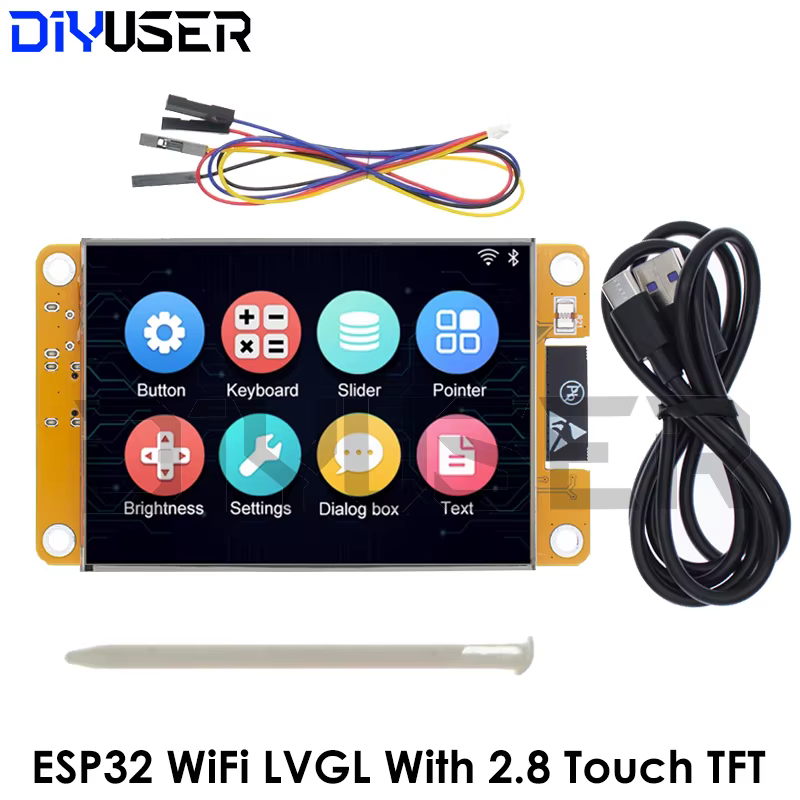ESP32 LVGL WLAN- und Bluetooth-Entwicklungsboard 2,8 Zoll 240*320 Smart Display Bildschirm 2,8-Zoll LCD TFT