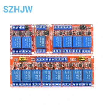 1 2 4 8 kanal 5V 12V 24V Relais Modul Board Schild mit Optokoppler Unterstützung Hohe und low-Level-Trigger