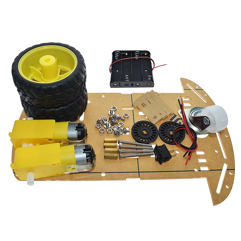 2WD Smart Roboter-Auto-Chassis-Kit, Hindernisvermeidungs – Bild 4