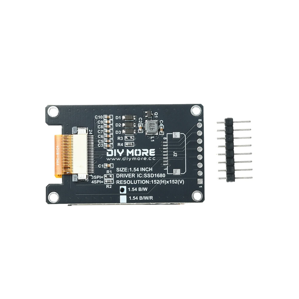 1,54 Zoll E-Paper-Displaymodul 152x152 SPI SSD1680 E-Ink-Bildschirm – Bild 5