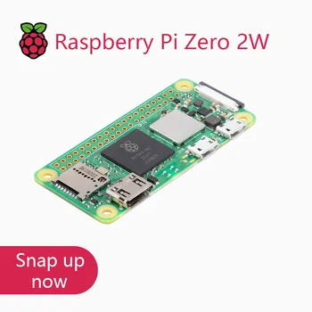 Raspberry Pi Zero 2W 1GHz Quad-Core 64-Bit Arm Cortex-A53 CPU 512 MB SDRAM Bluetooth BLE&WiFi Pi 0 2 W mit Pin